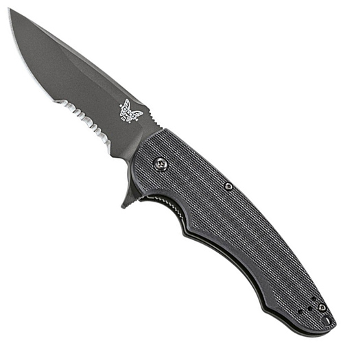 Benchmade Precinct Butch Ball Combo Edge Knife (Black)