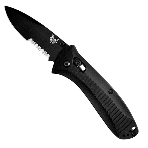 Benchmade 3.42 Inch Black Combo Edge Blade Presidio Folding Knife