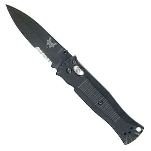Benchmade 3.25 Inch BK1 Combo Blade Pardue Axis Folding Knife