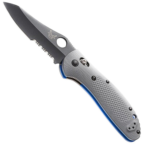 Benchmade Griptilian Combo Edge Folding Knife (Black)