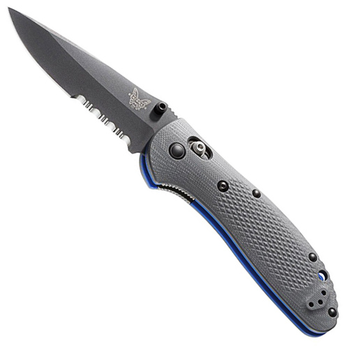 Benchmade Griptilian Combo Edge Folding Knife (Black)
