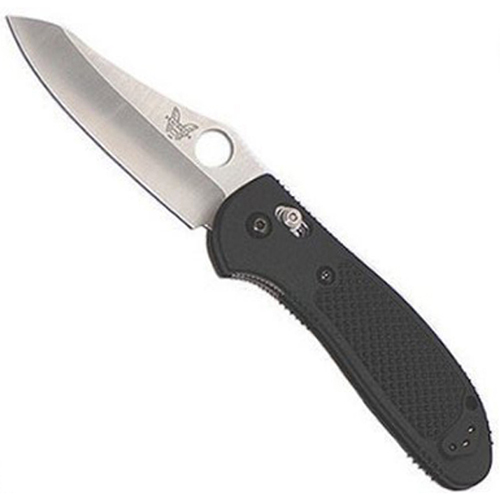 Benchmade Mini-Griptilian Satin Plain Blade Pink Folding Knife