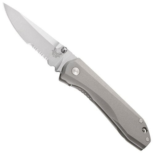 Benchmade Titanium Monolock Combo Edge Knife