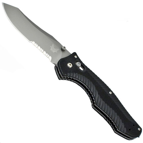 Benchmade CPM-M4 Satin Combo Blade Osborne Contego Folding Knife