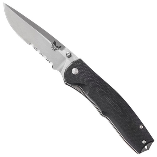 Benchmade 3.6 Inch Satin Combo Blade Torrent Assisted Folding Knife