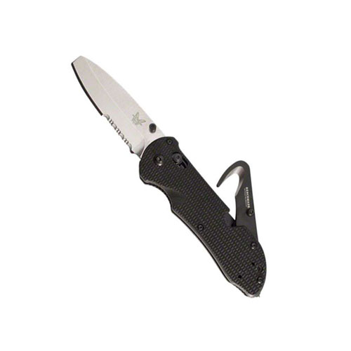 Benchmade Triage Rescue Satin Combo Blunt Tip Blade Folding Knife
