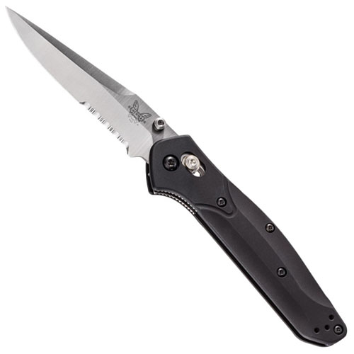 Benchmade Osborne 3.4 Inch S30V Satin Combo Blade Folding Knife