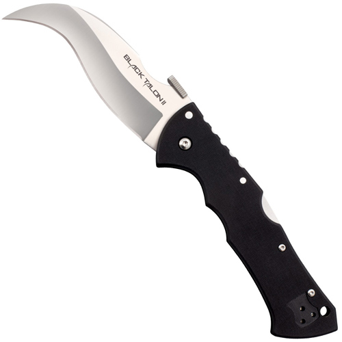Cold Steel Black Talon II Plain Edge G-10 Folding Knife
