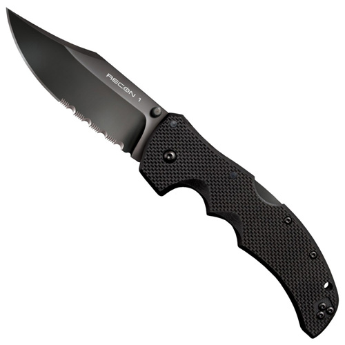 Cold Steel Recon 1 Clip Point Half Serratted Folding Knife