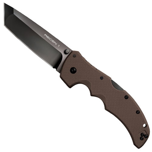 Cold Steel Recon 1 Tanto Knife (Dark Earth)