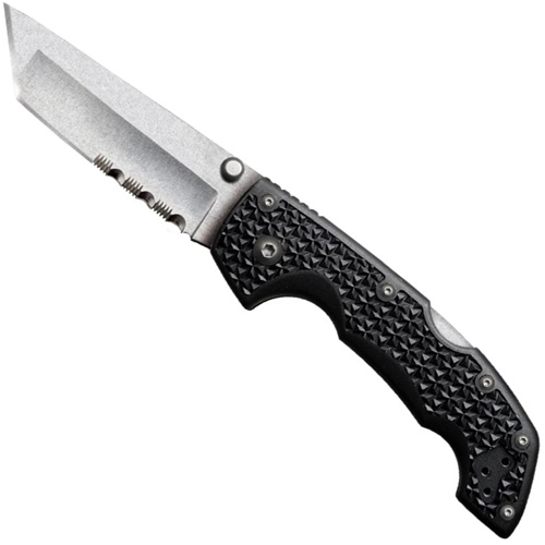Cold Steel Voyager Medium Tanto Half Serrated Edge Folding Knife