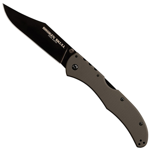 Broken Skull Steve Austin Folding Knife - OD Green