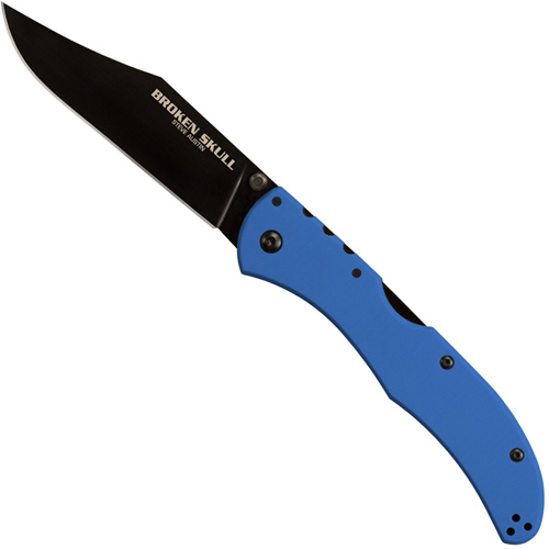 Broken Skull Steve Austin Folding Knife - Blue