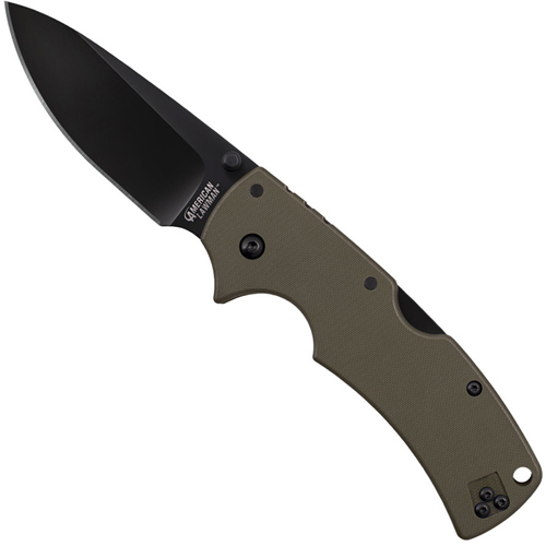 Cold Steel American Lawman EDC Folding Knife, OD Green