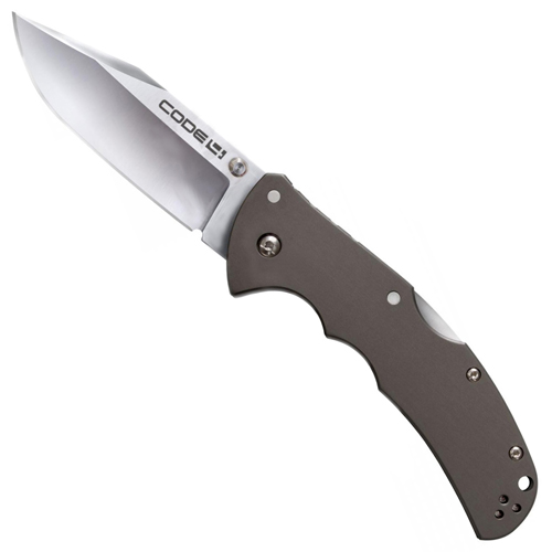 Cold Steel Code 4 Clip Point Plain Edge Folding Knife