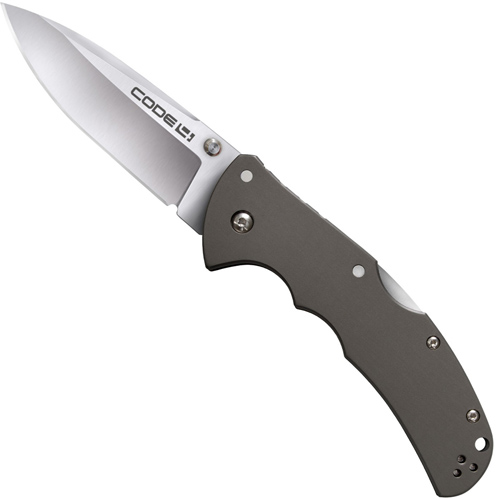 Cold Steel Code 4 Spear Point Plain Edge  Folding Knife