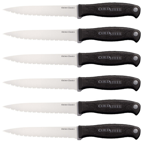 Cold Steel 6 Steak Fixed Blade Knife Set