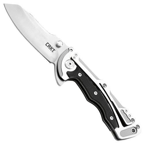 CRKT Graphite Plain Edge Folding Knife