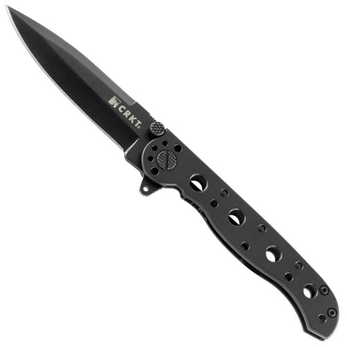 CRKT M16 Stainless Spear Point Razor-Sharp Edge Black Handle