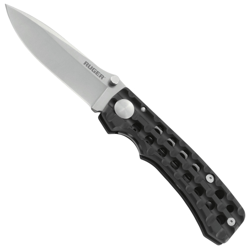 CRKT Ruger Go-N-Heavy Stonewash Knife Plain Edge