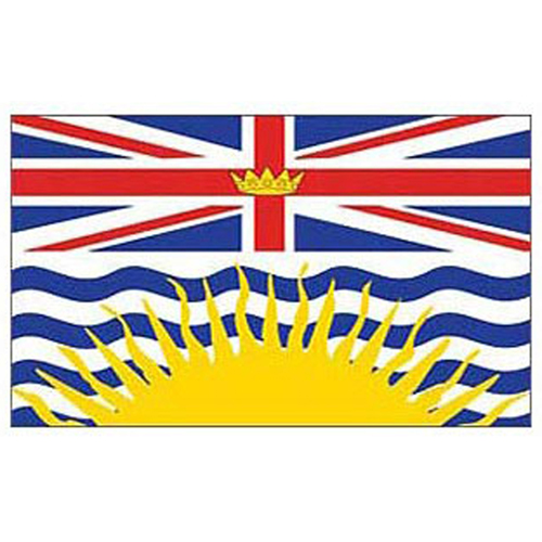 Flag Canada British Col 3ftx5ft