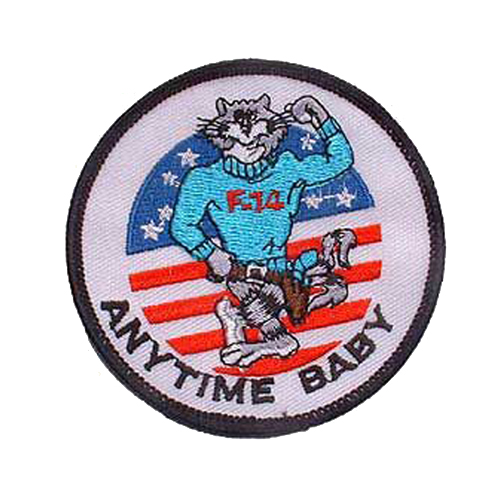 US Navy Tomcat Anytime 3 Inch Patch