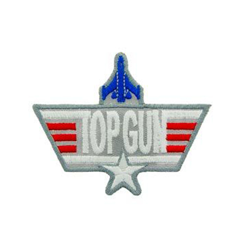 Usn Top Gun Grey 3 Inch Patch