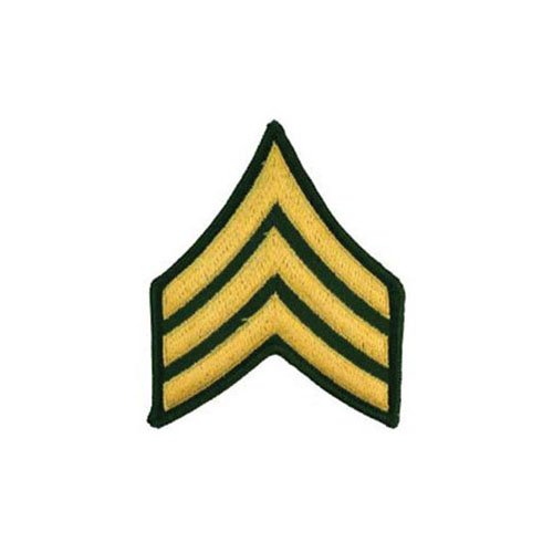 Patch Army E5 SGT Pair Dress Green