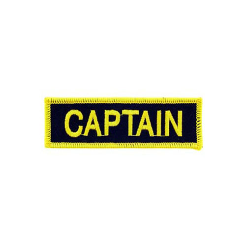 Captain Fire Tab Black And Golden Patch