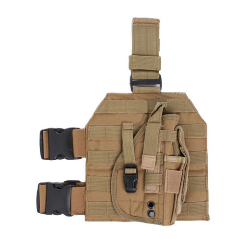 Police Molle Leg Tan gun Holster