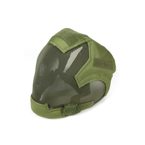 V6 Strike Military War Safety Olive Drab Face Mesh Airsoft Mask
