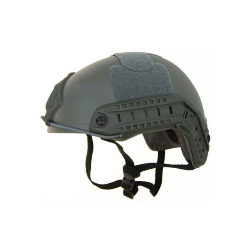 Airsoft Alien MH Type Olive Drab Tactical Fast Helmet With Side Rails and NVG Mount DE