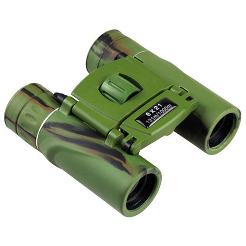 Mini 8x21 Foldable Camo Binoculars