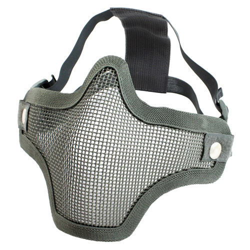Gear Stock Half-Face Airsoft Mask - Grey