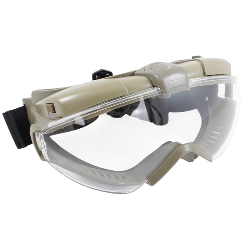 Gear Stock Electric Fan Airsoft Goggles - Tan