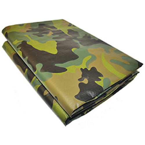 Woodland Camouflage Polyethylene Tarp - 8 x 10