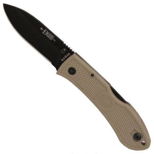 Ka-Bar Dozier Folding Hunter-Coyote Brown-Str