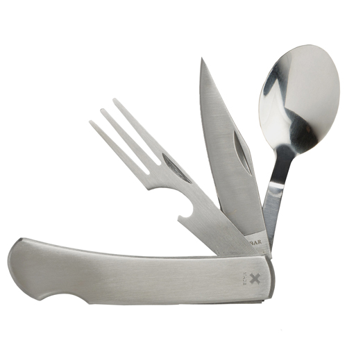 Ka-Bar 2-1300-7 Hobo Stainless Fork Knife Spoon Boxed