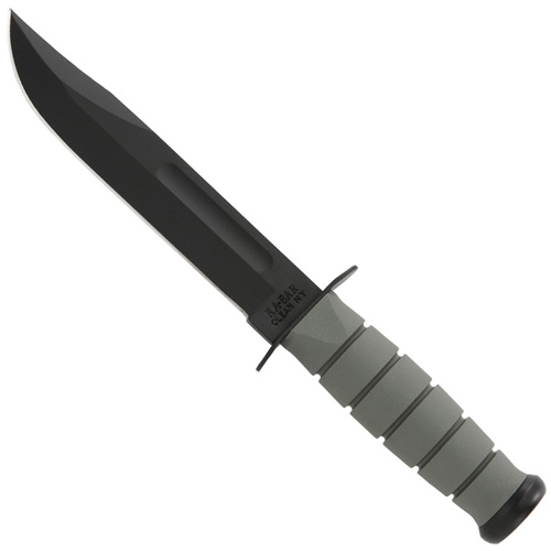 Ka-Bar Fighting Utility Foliage Green Kraton Handle Plain Fixed Blade Knife