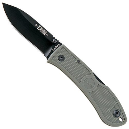 Ka-Bar Dozier Hunter Foliage Green Black Clip Folding Knife