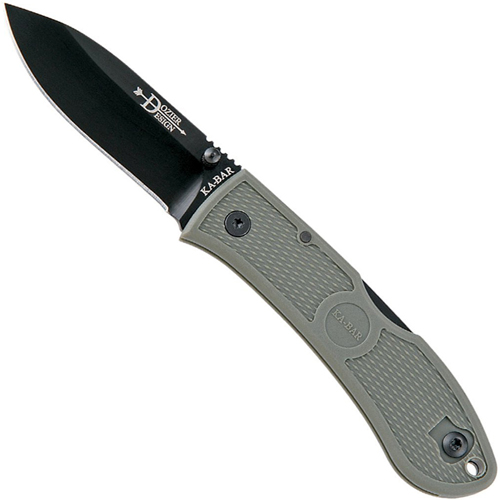 Ka-Bar Dozier Folding Hunter Black Cp Black Clip