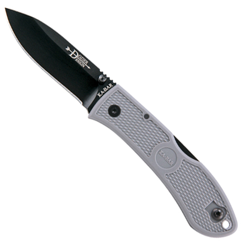 Ka-Bar Dozier Hunter Gray Zytel Handle Folding Knife