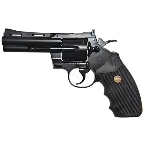 KWC KC67DHN 4 Inch Black Airsoft Revolver