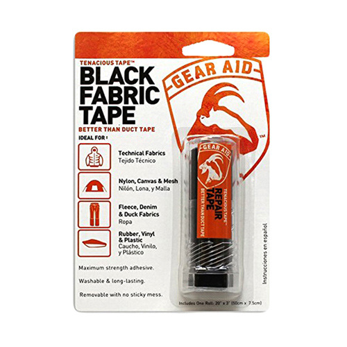McNett Tenacious Clean 3 Inch X 20 Inch Black Tape