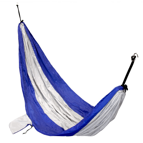 Nylon Hammock - Blue/Silver