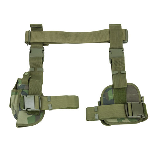NcStar Woodland Camo X4 Drop Leg Holster And Mag Pouch