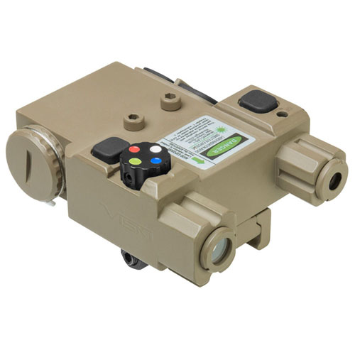 NcStar 4 Color Nav Led Green Laser With Qr Tan Mount