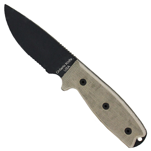 OKC RAT 3 1095 Serrated Black Sheath