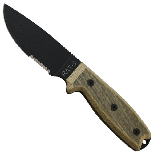 OKC RAT 3 1095 Serrated Green Sheath