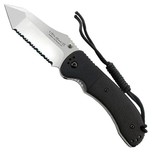 OKC JPT 4R Tanto Black Round Handle SS